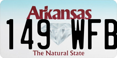 AR license plate 149WFB