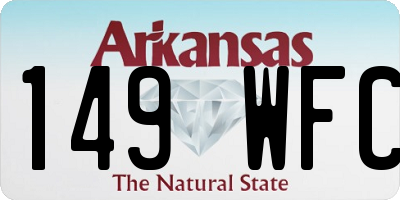 AR license plate 149WFC