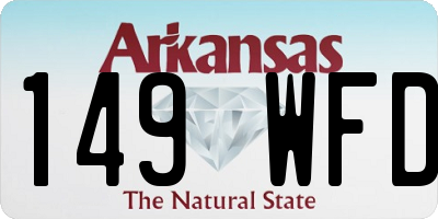 AR license plate 149WFD