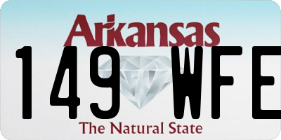 AR license plate 149WFE