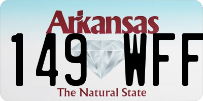 AR license plate 149WFF