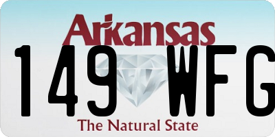 AR license plate 149WFG