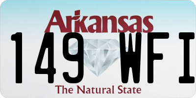 AR license plate 149WFI
