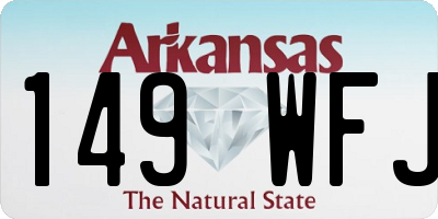 AR license plate 149WFJ