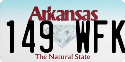 AR license plate 149WFK