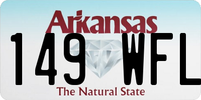 AR license plate 149WFL
