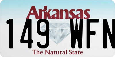 AR license plate 149WFN