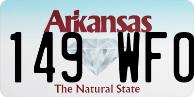 AR license plate 149WFO