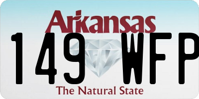 AR license plate 149WFP