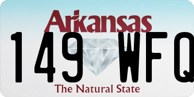 AR license plate 149WFQ