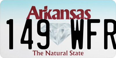 AR license plate 149WFR