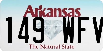 AR license plate 149WFV