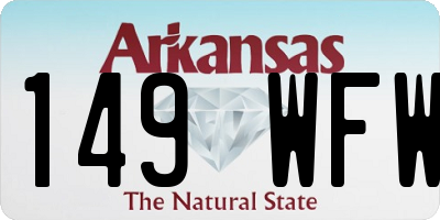 AR license plate 149WFW