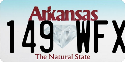 AR license plate 149WFX