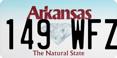 AR license plate 149WFZ