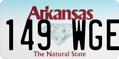 AR license plate 149WGE