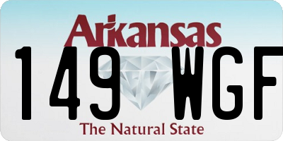 AR license plate 149WGF