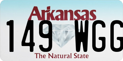 AR license plate 149WGG
