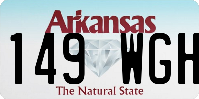 AR license plate 149WGH