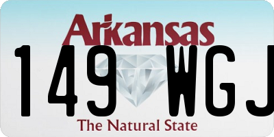 AR license plate 149WGJ
