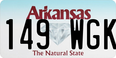 AR license plate 149WGK