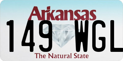 AR license plate 149WGL