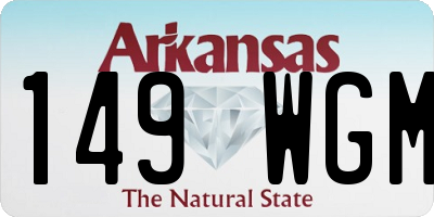 AR license plate 149WGM