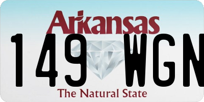AR license plate 149WGN