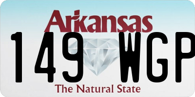 AR license plate 149WGP