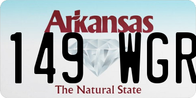 AR license plate 149WGR