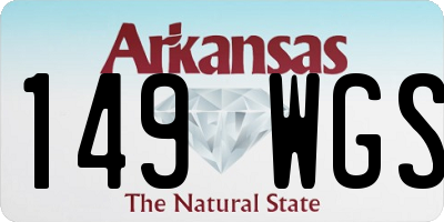 AR license plate 149WGS