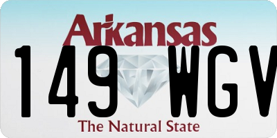 AR license plate 149WGV