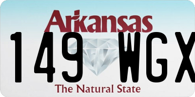 AR license plate 149WGX
