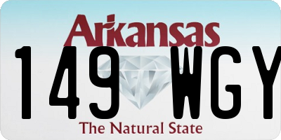 AR license plate 149WGY