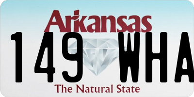 AR license plate 149WHA