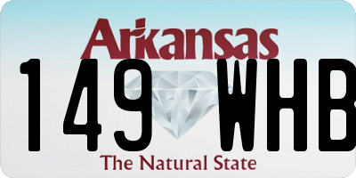 AR license plate 149WHB