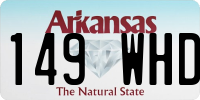 AR license plate 149WHD