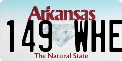 AR license plate 149WHE