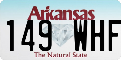 AR license plate 149WHF
