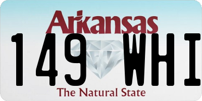 AR license plate 149WHI