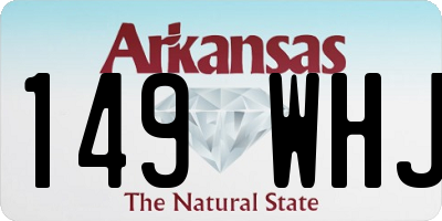 AR license plate 149WHJ