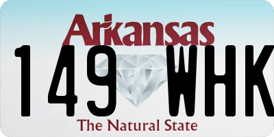 AR license plate 149WHK