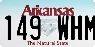AR license plate 149WHM