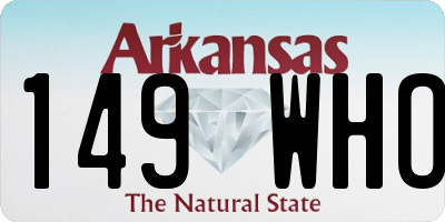 AR license plate 149WHO