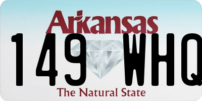 AR license plate 149WHQ