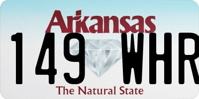AR license plate 149WHR