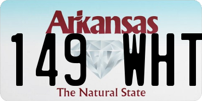 AR license plate 149WHT