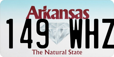 AR license plate 149WHZ