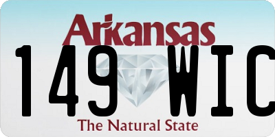 AR license plate 149WIC