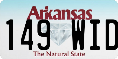 AR license plate 149WID